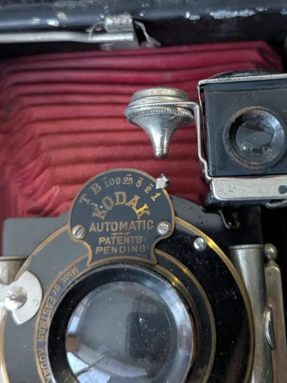 Kodak No.3A Folding Pocket Model B3 1890-1906 Camera (Red Bellows) - Picture 12 of 14